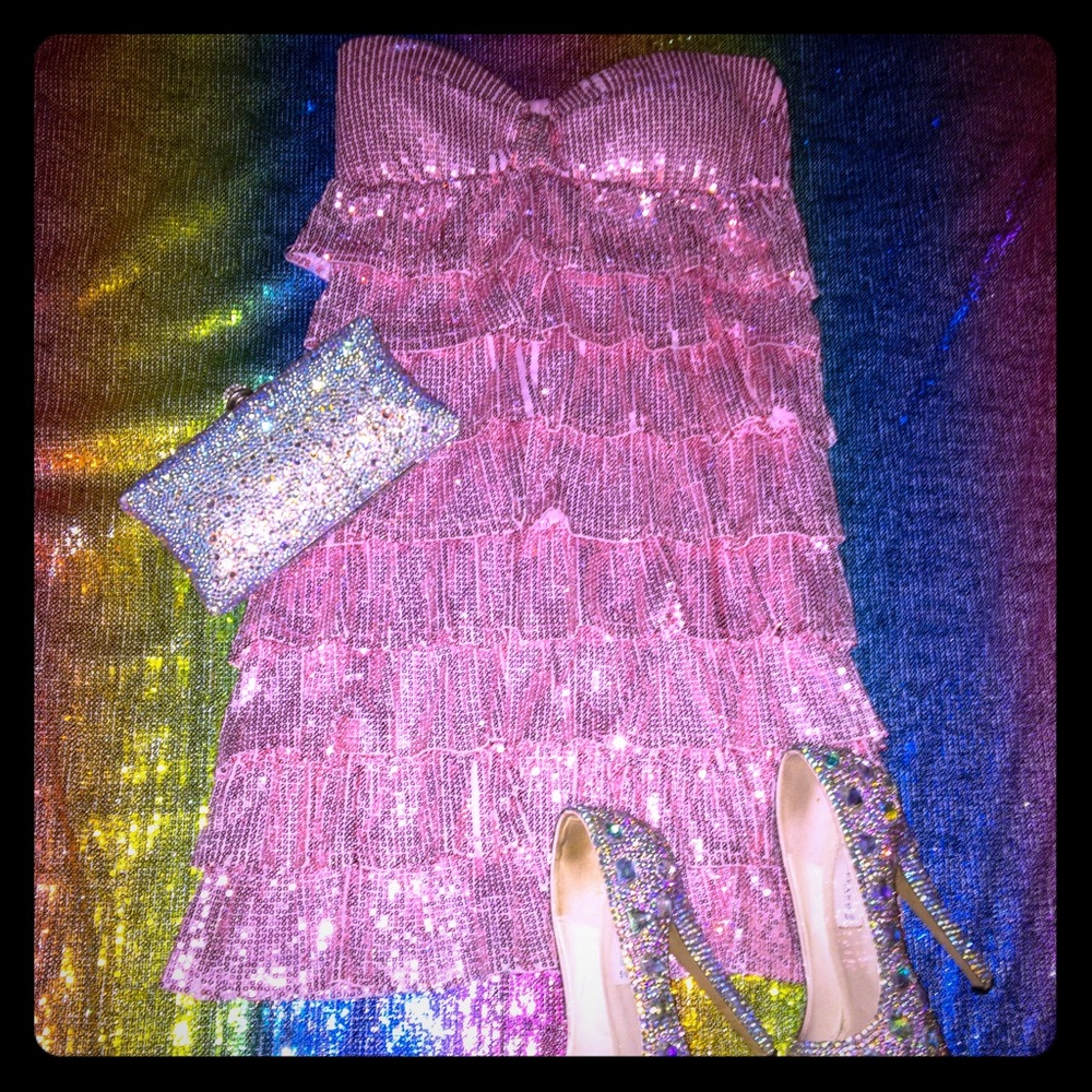 Cute pink going out dress